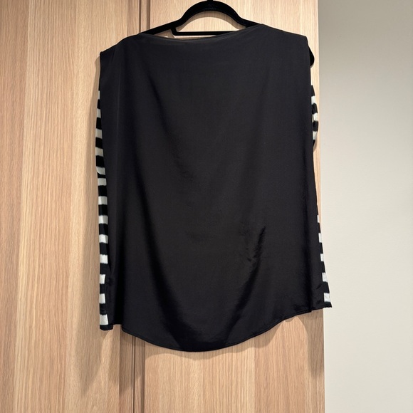 All Saints Striped Silk Sleeveless Blouse - Size 6 - Picture 2 of 6